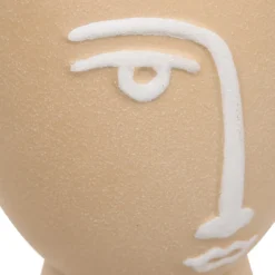 VASE CERAMIQUE VISAGE PAM H.19.8CM