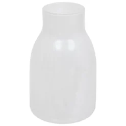 VASE DOLA VERRE BLANC H.25CM