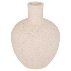 VASE MAGNESIE BOULE TED BLANC H.33CM