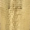 VASE METAL MARTELE GOLD H.19CM