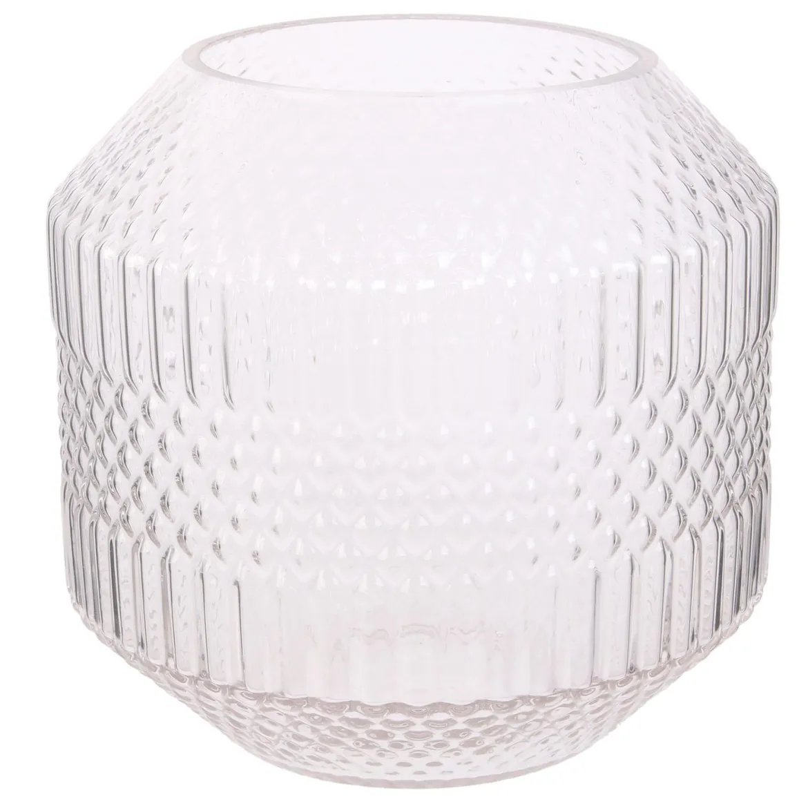 VASE ORIGAMI TRANSPARENT 20CM