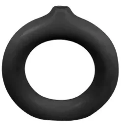 VASE ROND H.20CM NOIR
