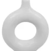 VASE ROND TAILLE H.15CM BLANC