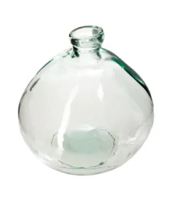 VASE ROND VERRE RECYCLE TRANSPARENT D.33CM