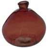 VASE ROND VERRE RECYCLE ULY AMBRE D.33CM