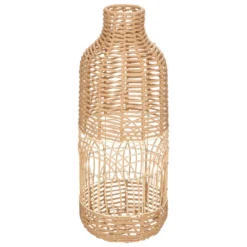 VASE ROTIN BOUTEILLE LOUR H.55CM
