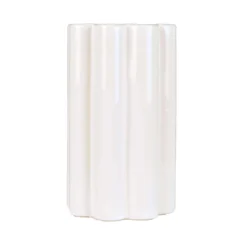 VASE SHANI ECRU CERAMIQUE H.25CM