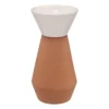 VASE TERRACOTTA BICOLORE BLANC ALICANTE