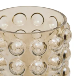 VASE VERRE BOULE IRISE DORIA H.28CM
