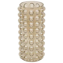 VASE VERRE BOULE IRISE DORIA H.28CM