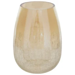 VASE VERRE CRAQUELE ALEXIS DORE H.25CM