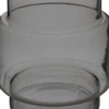 VASE VERRE GEOMETRIQUE GRIS MAY H.26.5CM