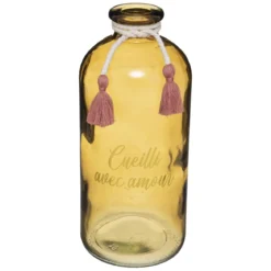 VASE VERRE MESSAGE CARMEN H.25CM