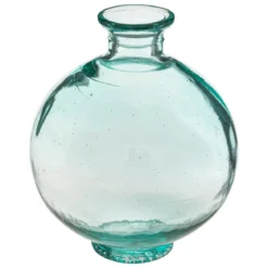 VASE VERRE RECYCLE KHEM D.19CM
