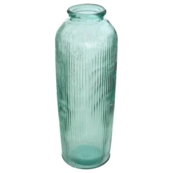 VASE VERRE RECYCLE LUZ VERT H.72CM