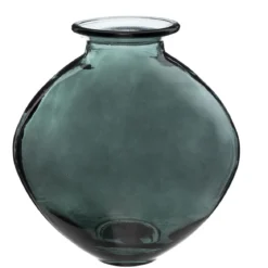 VASE VERRE RECYCLE VERT CANDY H.26CM