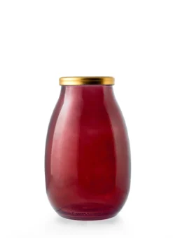 VASE VERRE SHANGHAI ROUGE 28CM