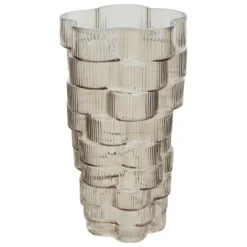 VASE VERRE STRIE SKY H.30CM