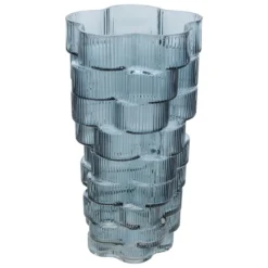 VASE VERRE STRIE SKY H.30CM