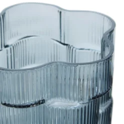 VASE VERRE STRIE SKY H.30CM
