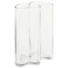 VASE VERRE VAGUE KADE TRANSPARENT H.25CM