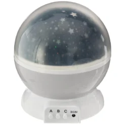 VEILLEUSE A PILE PROJECTEUR ETOILES