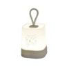 VEILLEUSE NOMADE SILICONE LED A PILES 8X8X16CM GRIS