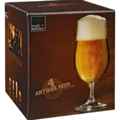 VERRE A BIERE X4 SUR PIED