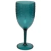 VERRE A PIED ESTIVA BLEU PETROLE