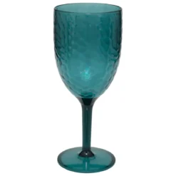 VERRE A PIED ESTIVA BLEU PETROLE