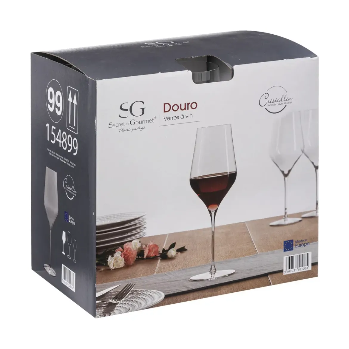 VERRE A VIN CRISTALLIN DOURO 52CL X1 PIECE