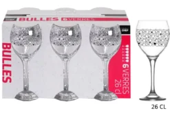 6 VERRES A PIED BULLES 24.5CL