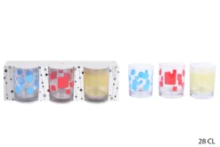3 VERRES COLORA EAU 28CL
