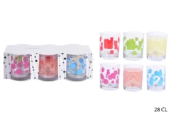6 VERRES COLORA EAU 28CL