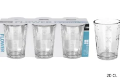 6 VERRES FLOWER 20CL