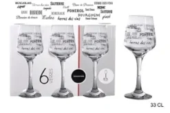 6 VERRES SUGGESTION 33CL
