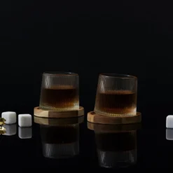 VERRE WHISKY SUPPORT ACACIA X2 PIECES