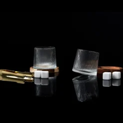 VERRE WHISKY SUPPORT ACACIA X2 PIECES