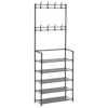 VESTIAIRE D ENTREE 8 PATERES 5 ETAGERES