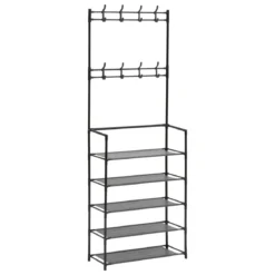 VESTIAIRE D ENTREE 8 PATERES 5 ETAGERES
