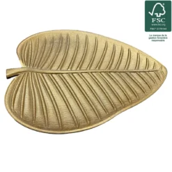VIDE POCHE FEUILLE DORE
