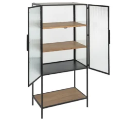 VITRINE BIBLIOTHEQUE 2 PORTES BAKOS