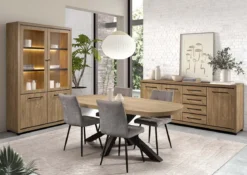 VITTORIO TABLE OVALE PIED ETOILE 200CM
