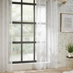 VOILAGE BRODE MIA BLANC 140X240CM