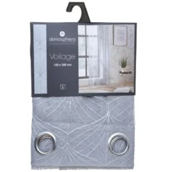 VOILAGE BRODE MIA GRIS 140X240CM