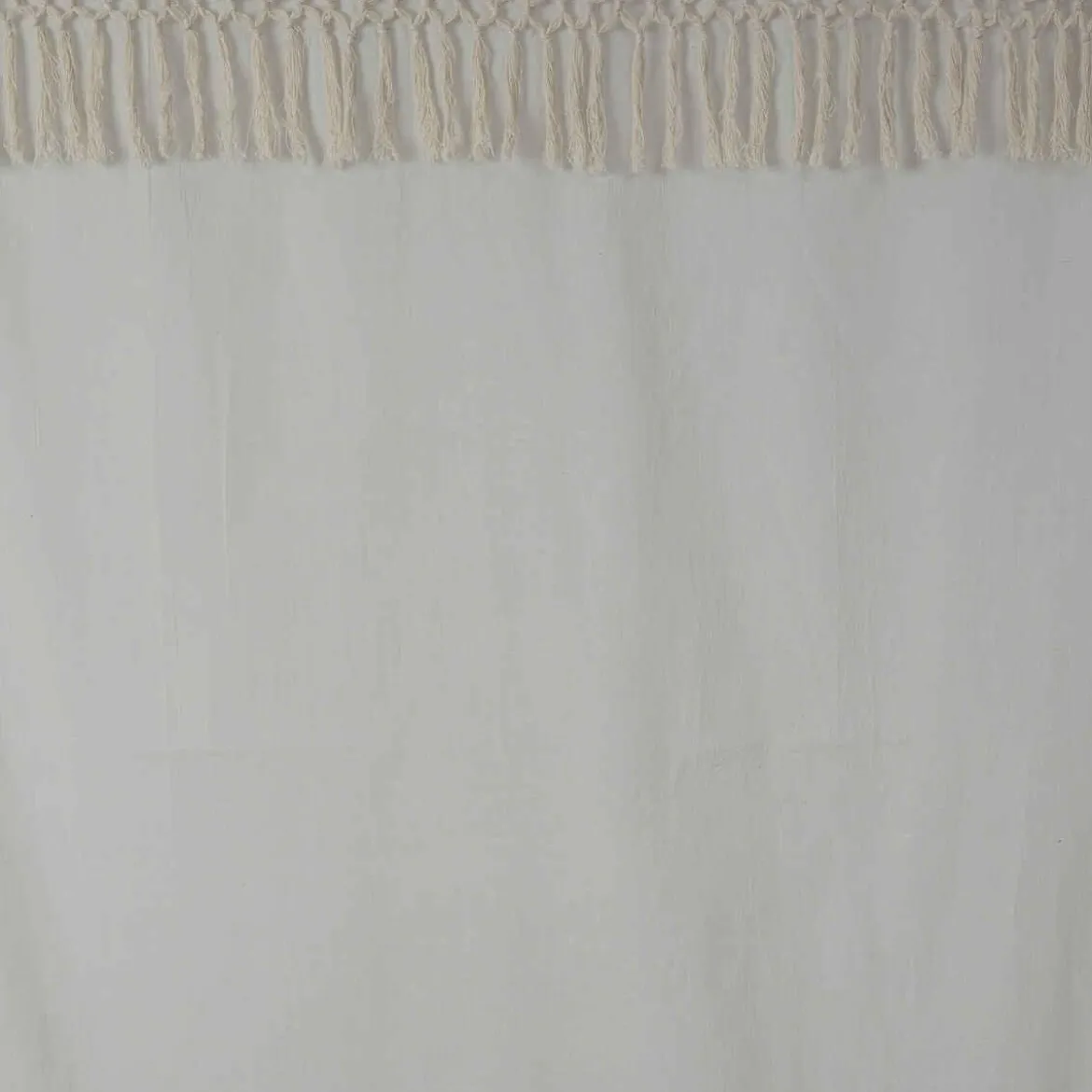 VOILAGE COTON MACRA IVOIRE 140X260CM