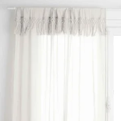 VOILAGE COTON MACRA IVOIRE 140X260CM