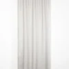 VOILAGE ELAURA GRIS 135X300CM GALON FRONCEUR PATTE CACHEE