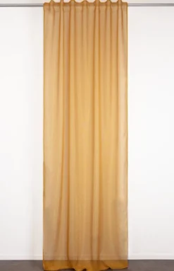 VOILAGE ELAURA JAUNE 135X300CM GALON FRONCEUR PATTE CACHEE