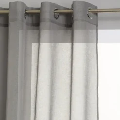 VOILAGE ETAMINE GRIS 140X240CM